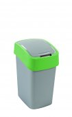 Curver odpadkový kôš Flipbin 10l strieborná/zelená 02170-P80