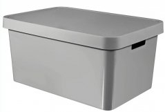 Curver úložný box INFINITY 45l s víkem šedý 01721-099